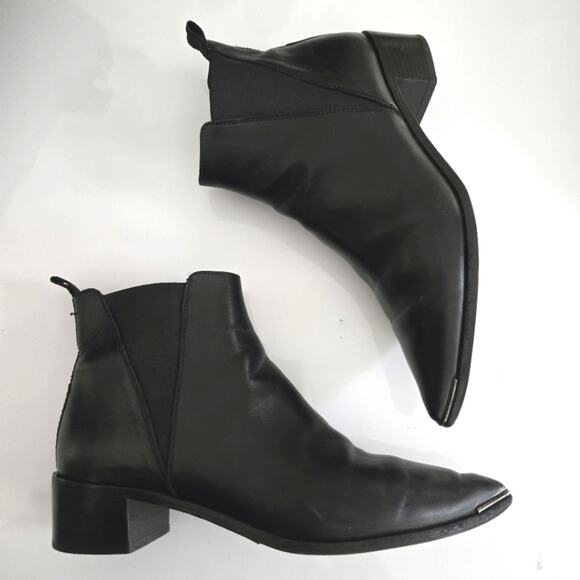 Acne Studios The Jensen Black Leather Chelsea Boot, Size EU 41 - US 11 - Picture 1 of 11
